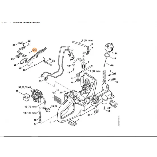 STIHL  Podkładka zabezpieczająca 3,2 9460 624 0320